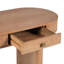 Bureau ovale en bois 2 tiroirs Gialana