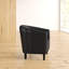 Isadora Faux Leather Barrel Chair-26120244