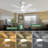 Smart Ceiling Fan With Light And Remote, 5 Dual-Sides Reversible Blades, Remote & App Control-305330929-304747189
