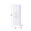 Armoire de rangement pour salle de bain 24 po en blanc-490535987-490535989