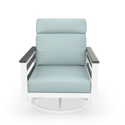 Townsend Metal Outdoor Rocking Chair With Sunbrella Cushion by Birch Lane