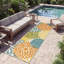 Tapis intérieur / extérieur floral Armone-628384656