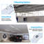 Luminaire linéaire linéaire à DEL 3ct, qualité commerciale 120-277 V, sélectionnable 3500k / 4000k / 5000k, encastré, à intensité variable-107119182