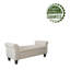 Banc de rangement Claxton de 127 cm (50 pouces) de style contemporain, capitonné, avec couvercle rabattable, accoudoirs arrondis et charnières à fermeture douce.-136310675-136310670