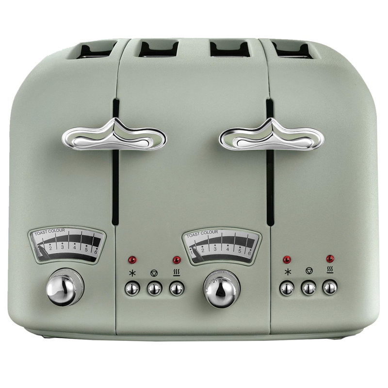 De'longhi 4 Slice Argento Toaster, Green