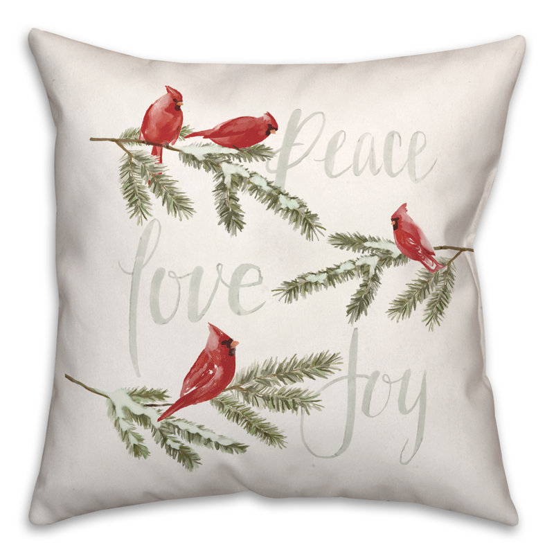 Coussin Peace, 18 po x 18 po