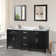 Lachine 72'' Double Bathroom Vanity with Carrara Marble Top with Mirror