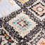 Tapis géométrique en laine / coton noué à la main Raeleigh gris / orange / ivoire-1891845175