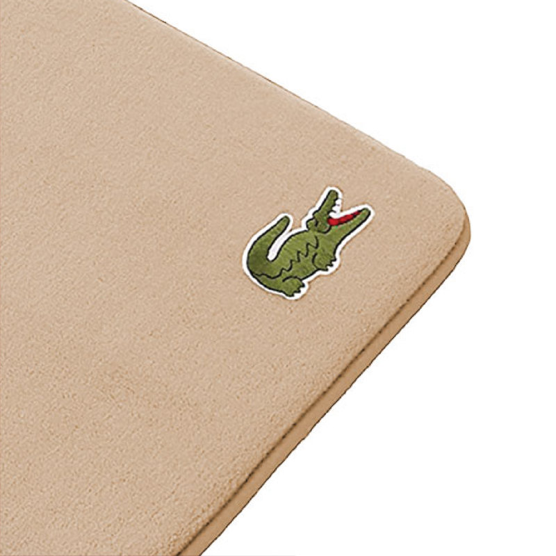Lacoste Croc Legend 19x30 Memory Foam Non-Slip Bath Rug, Sand