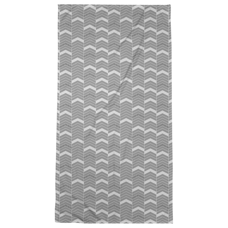 Stephenie Beach Towel, Gray/Off White