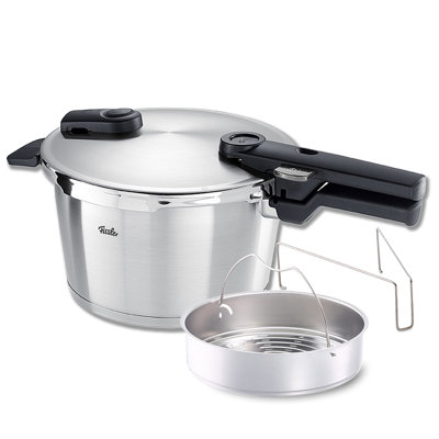 Vitaquick® Premium Pressure Cooker, 4.8 Quart With Steamer Insert And Tripod