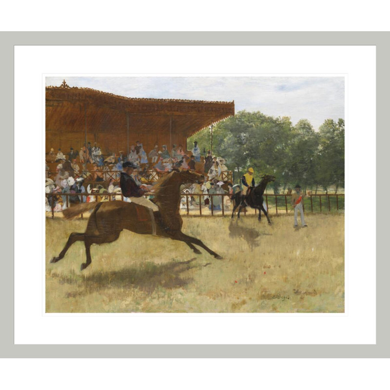 «The False Start» par Edgar Degas, impression giclée encadrée, 23.5" H x 28.03" W