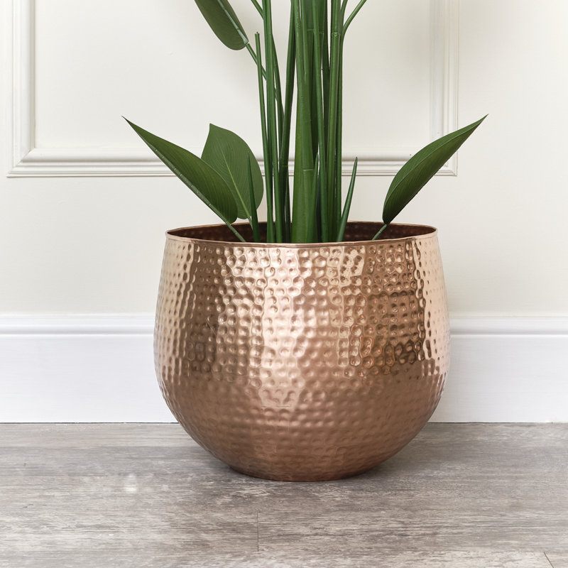Sarana Planter, 38cm H x 40cm W x 40cm D, Copper
