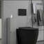 Armoire à papier hygiénique, armoire de coin de petite salle de bain avec portes et tablettes, rangement pour salle de bain mince-1019169543
