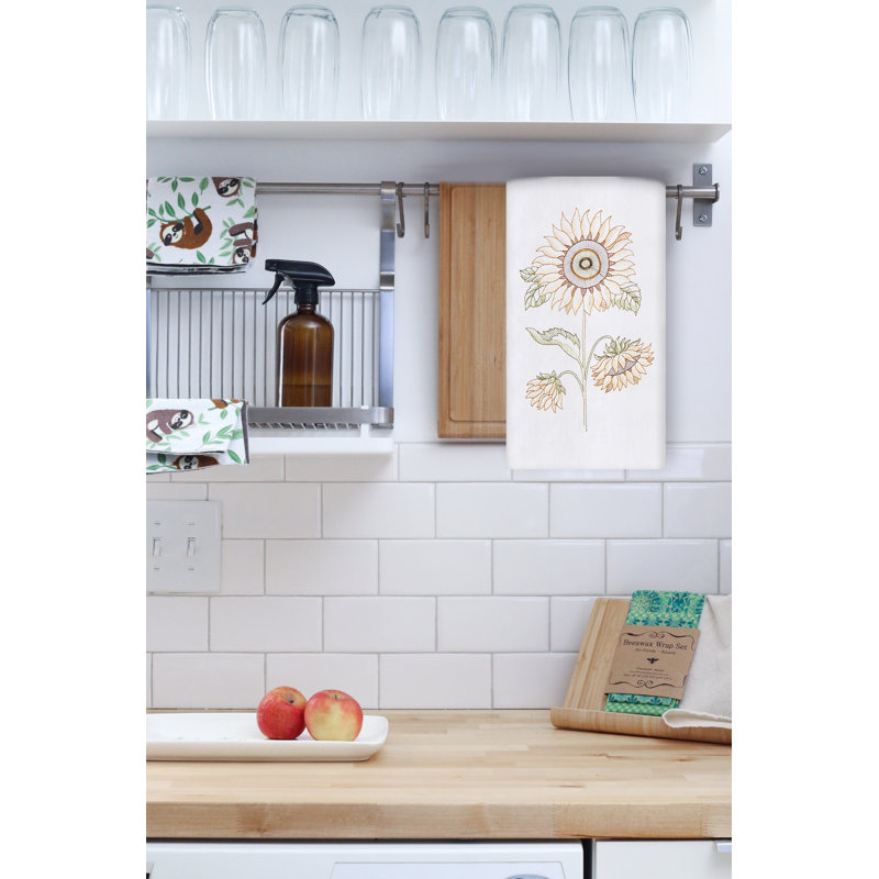 Serviette de cuisine en coton Sunflower