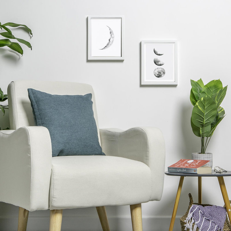 Nicola Spring Photo Frames with 4" x 6" Mount, 22.50cm W x 27.50cm H x 2cm D, White