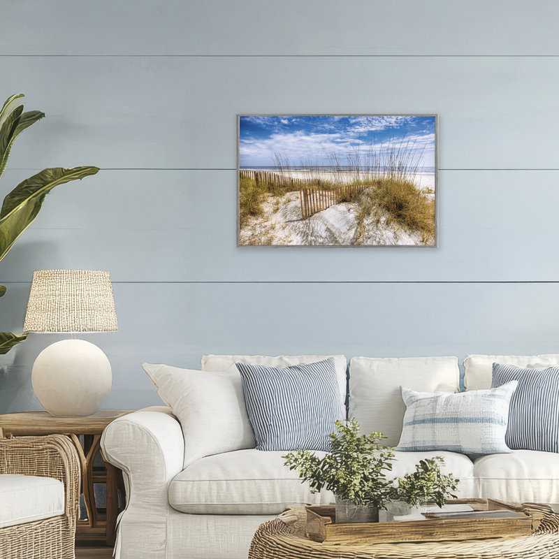 The Dunes Summer Beach Day, giclée encadrée, design par Celebrate Life Gallery, H 20 po x l 30 po