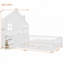 Lit maison en bois avec fenêtre et tiroirs de chevet, tablettes et ensemble de prises et port USB-1421180054-1421180053