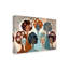 «Modern and Contemporary Mid Century Diversity Portraits 6», reproduction sur toile-771685814