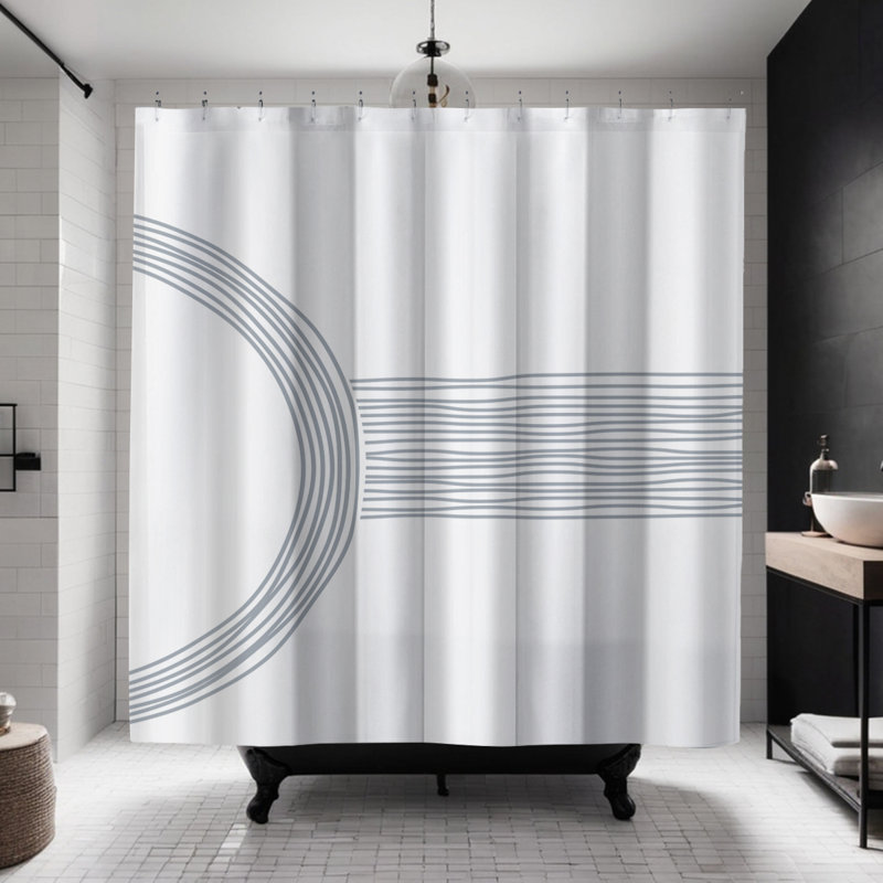 Rideau de douche Coco, Gris