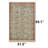 Faded Sage & Terracotta Oriental Area Rug