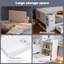 Daybed With Drawers, Shelf & Storage Box, Pull-out Nightstand, White, No Mattress, 135x190 Cm, Solid Mdf & Plywood-1714743437
