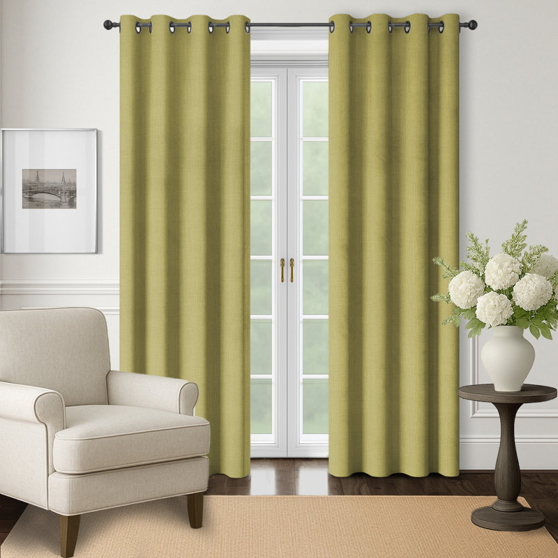 Ensemble de 2 panneaux de rideaux à œillets Finch Meadow - 50 x 72, 72