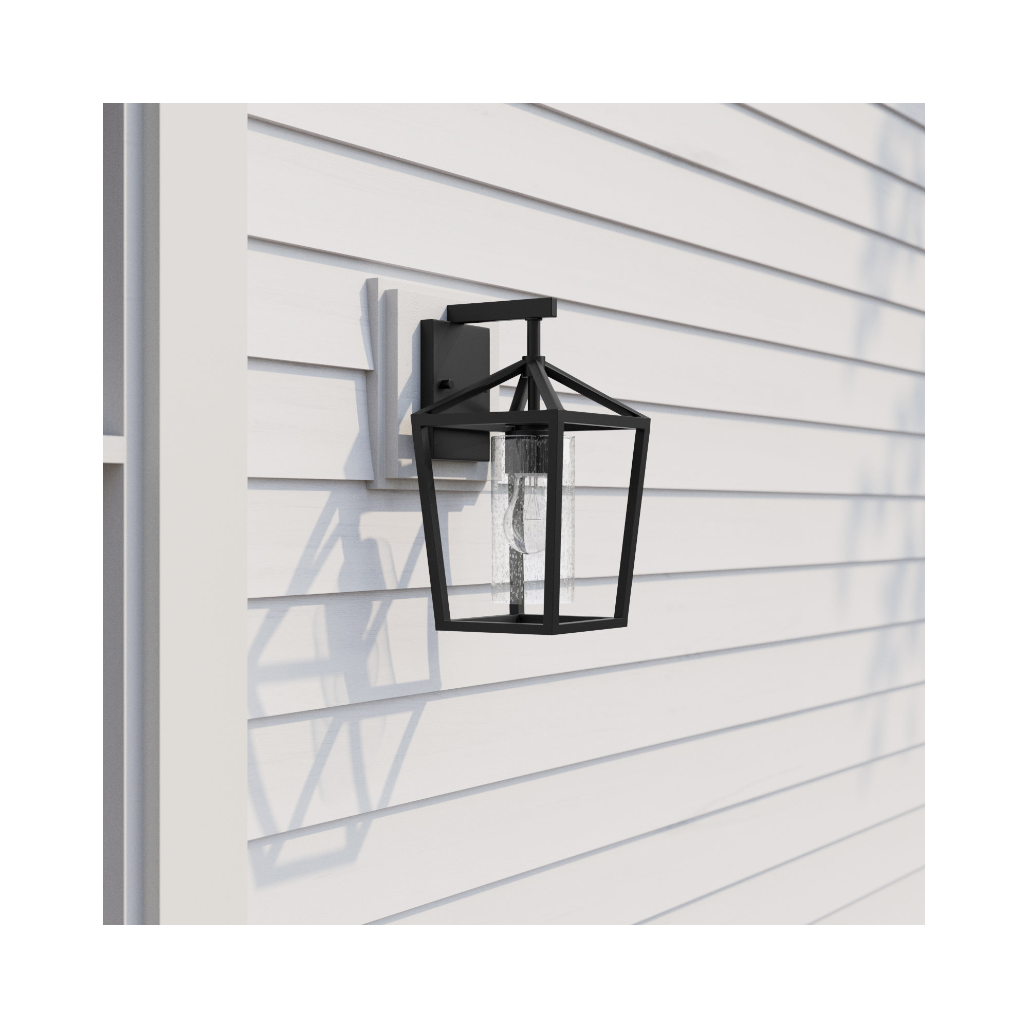 Alicia Single Light Birdcage Outdoor Iron Wall Light, 14.75" H x 8.5" W x 8.5" D