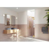Halo 30 in. x 78 in. Frameless Glass Hinge Shower Door