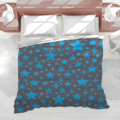 Édredon à motif d'étoile bleue