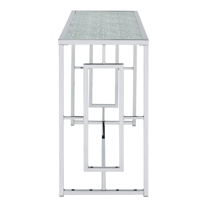 Derigo 48'' Glass Top Console Table