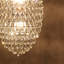 Lustre ovale en cristal 6 lumières Kymorra