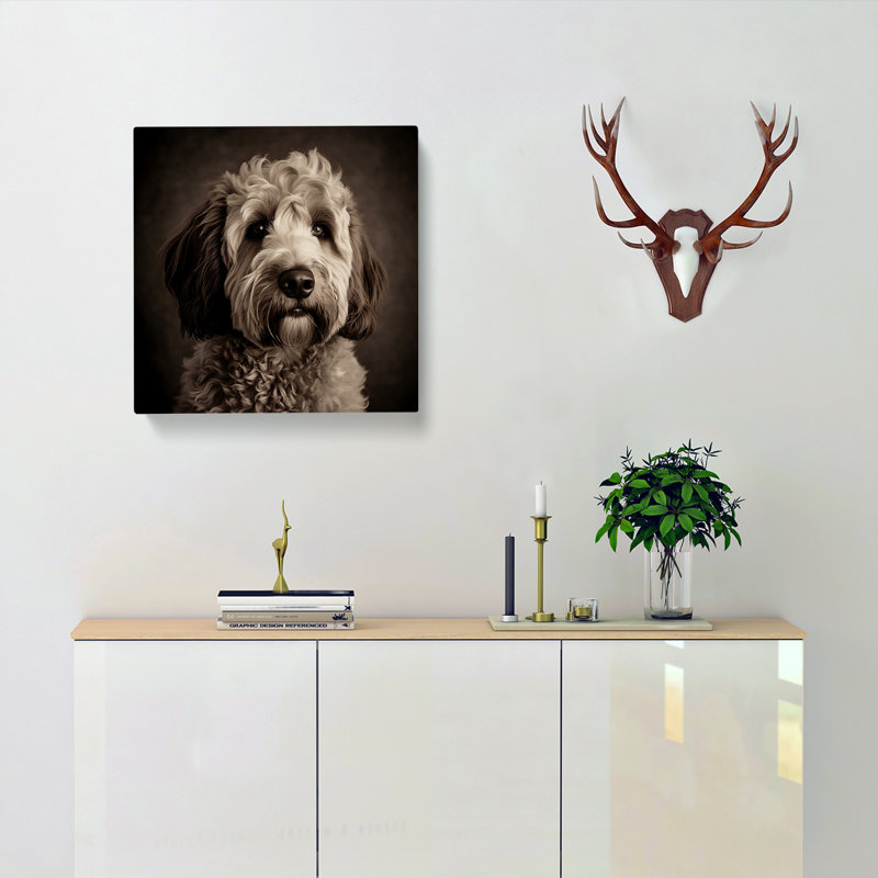 Labradoodle Photograph - No Frame Print, 35cm H x 35cm W x 3cm D