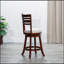 24" Counter Height Slat Back Swivel Stool,  Fabric Seat-1470185933-1470185935