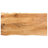 Elaenor vidaXL Dining Table, Natural Edges Tabletop with Power-Coated Steel Legs, Rustic Design Bistro Table for Dining Room, Kitchen, Solid Acacia Wood-805253606-805253605