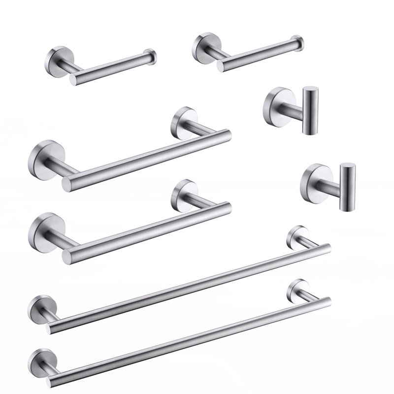 Porte-serviettes, Nickel brossé