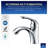 Clavier Single-handle Bathroom Faucet with Drain Assembly-19379171