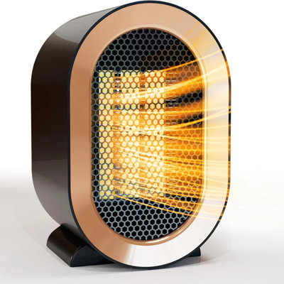 Ceramic Electric Space Heater – 1200w Dual-speed Portable Heater, Flame-retardant Lightweight Quiet, Overheat Protection For Home/office/garage Indoor Heater
