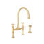 Georgian Era Bridge Faucet With Sidespray-55250668