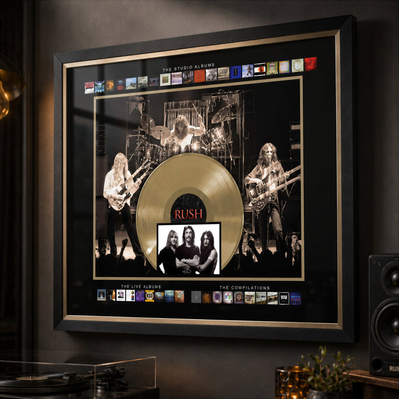 Rush, collection d'albums encadrés avec 45 disques