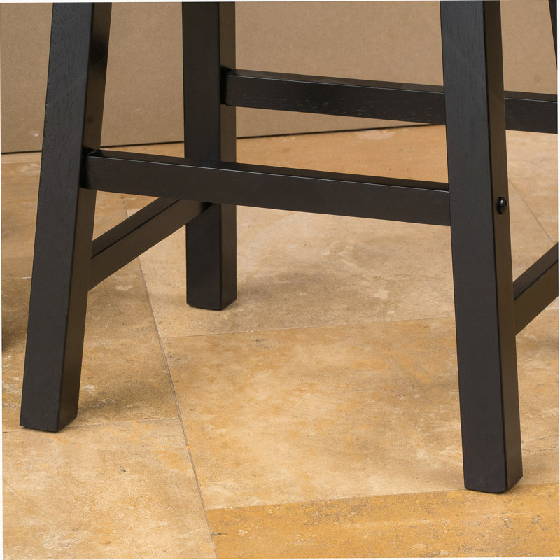 TABOURET SADDLE EN BOIS 24 po