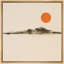 «Minimal Abstract Landscape with Orange Sun Serenity Decor», reproduction d'art sur toile encadrée-120419847-120419849