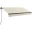 Auvent de patio rétractable en polyester l 98,5 po x P 59 po Outsunny-112964800-112964796-98262357