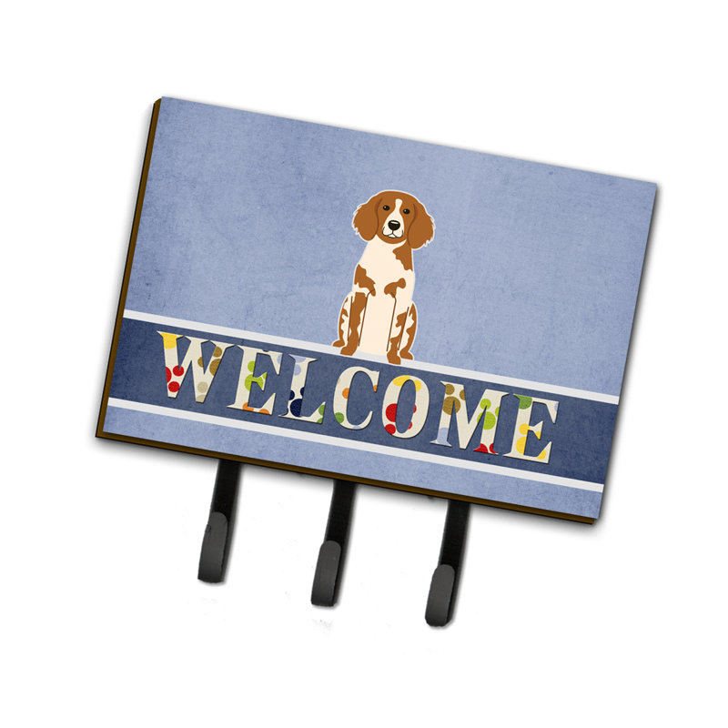 Garde-brittany ou porte-clés épagneul welcome