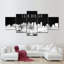 San Diego Skyline BW - Ensemble de 5 toiles tendues-1590482569