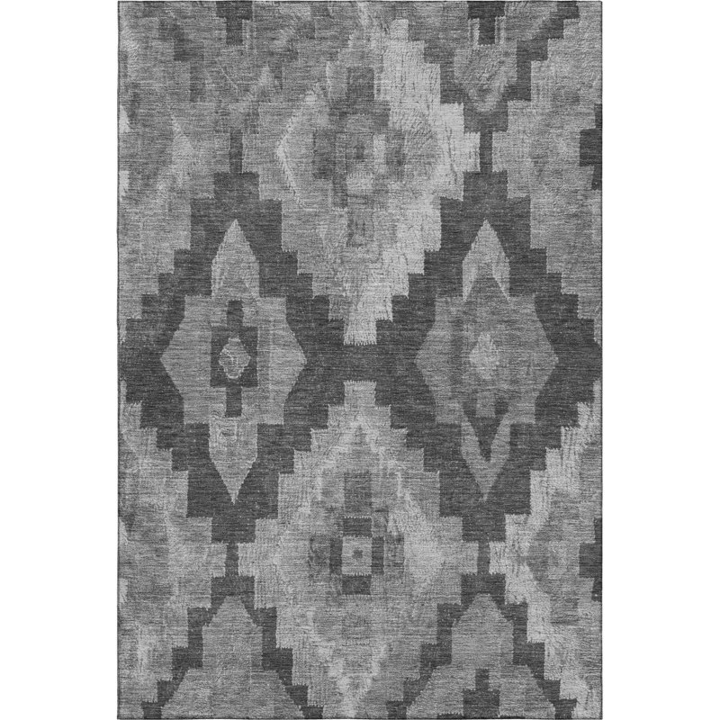 Premium Machine Washable Farolt AMF1894 Aztec Rug, Rectangle 2'6" x 3'10"
