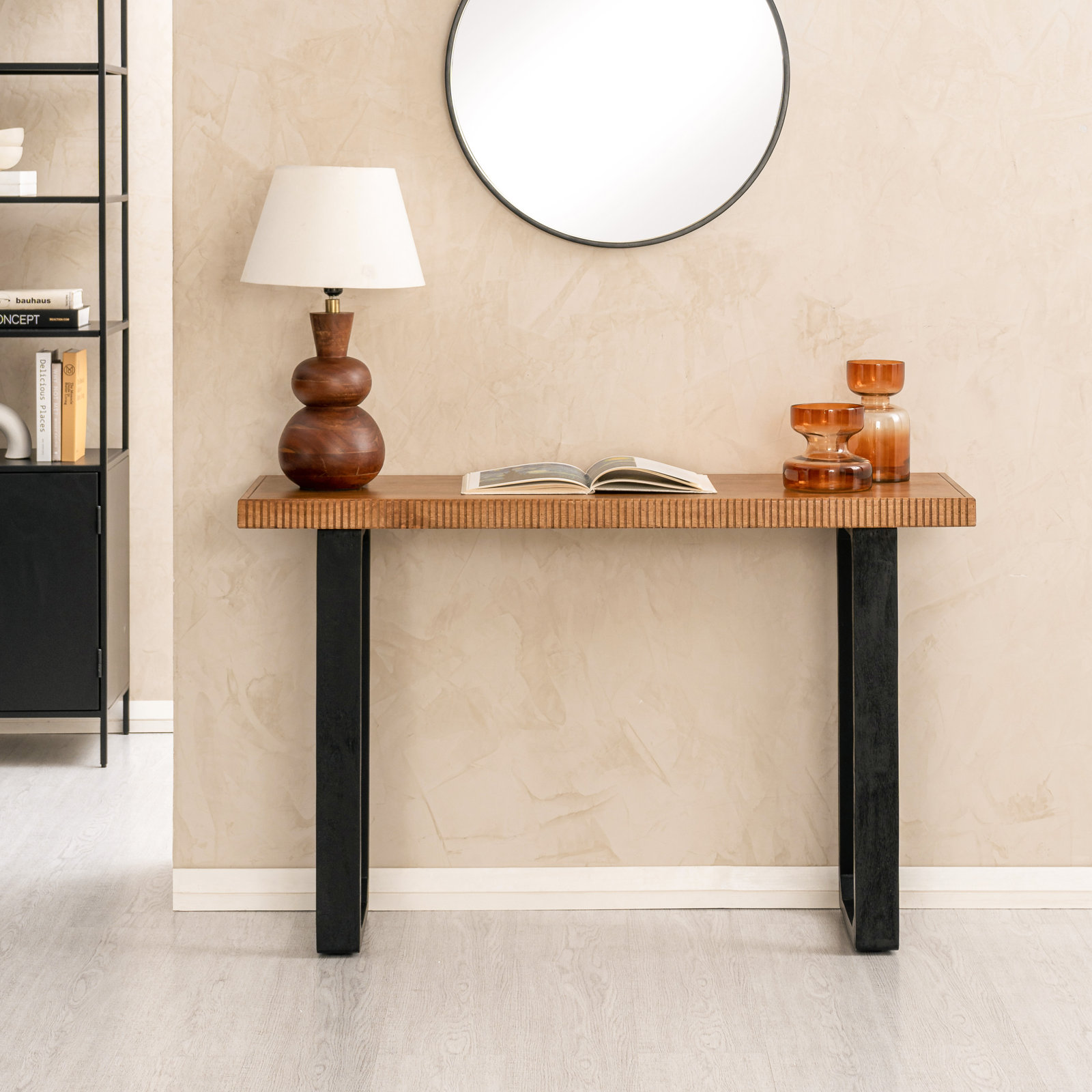 Urbana 48" Mango Console Table, Mid Tone Honey