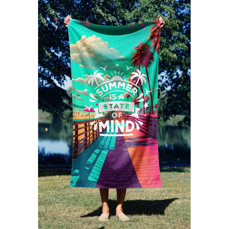 Ultra-Soft Beach Towel, 30 x 59 Inches | 70% Polyester / 30% Polyamide, Microfilament Fabric | Quick-Dry, Lightweight & Compact for Travel | Perfect for Beach, Pool, Gym, and Outdoor Adventures