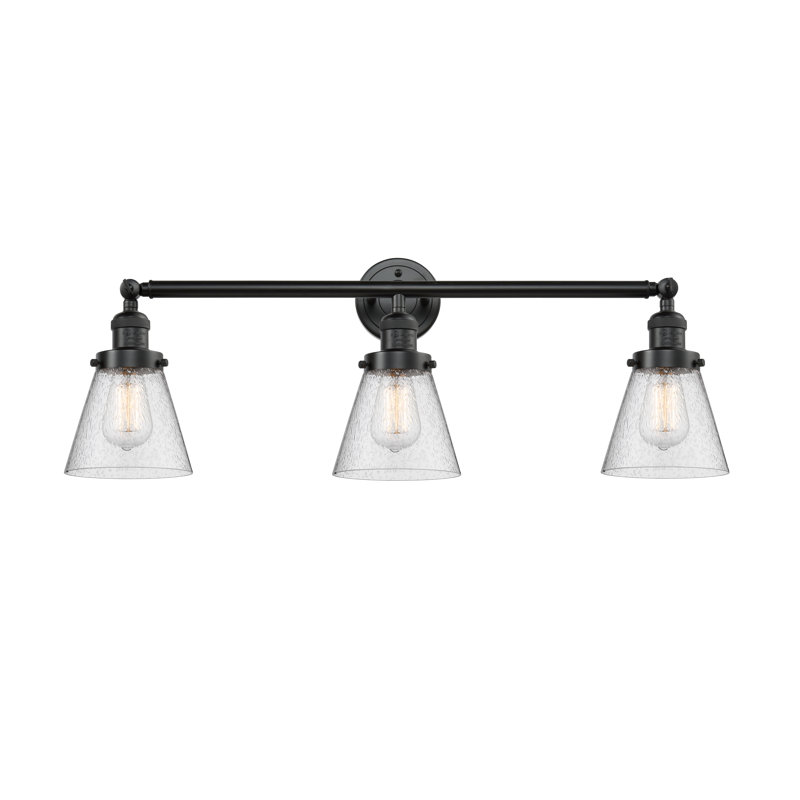 Blankenship 3 - Light Dimmable Vanity Light, Oil Rubbed Bronze, Seedy, 3W LED Bulb