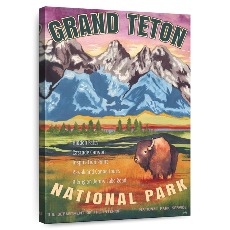 Parc national Alvord Grand Teton, H 24 po x l 16 po